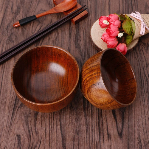 Load image into Gallery viewer, Wooden round wooden bowl
