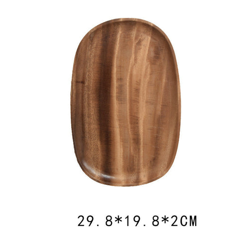 Walnut Snack Plate Plate Sushi Plate Irregular Tea Plate Fruit Plate