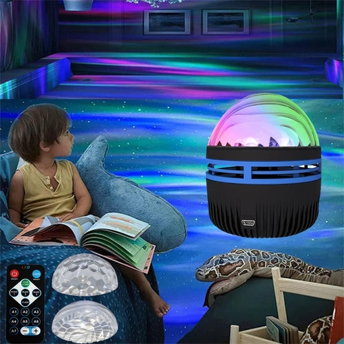 Load image into Gallery viewer, LED Star Galaxy Projector Lamp Spotlight Colorful Rotating Magic Ball
