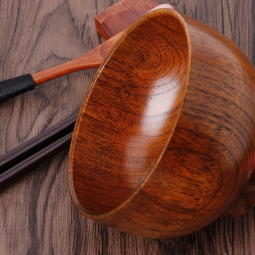 Load image into Gallery viewer, Wooden round wooden bowl
