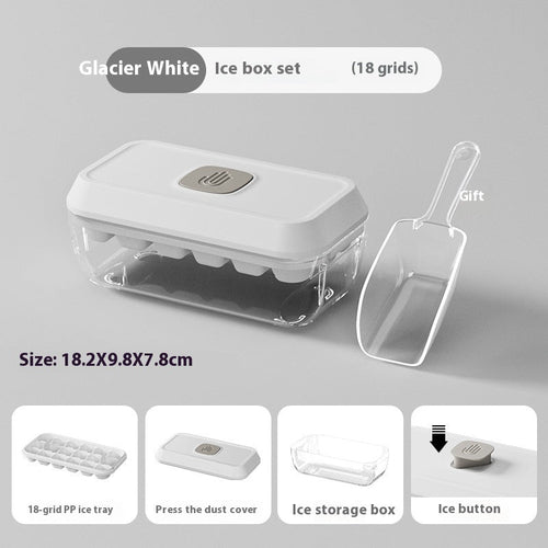 Load image into Gallery viewer, 32 Grid Silicone Ice Cube Tray Mould With Lid Shovel Storage Box
