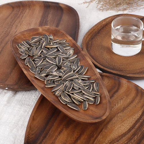 Load image into Gallery viewer, Walnut Snack Plate Plate Sushi Plate Irregular Tea Plate Fruit Plate

