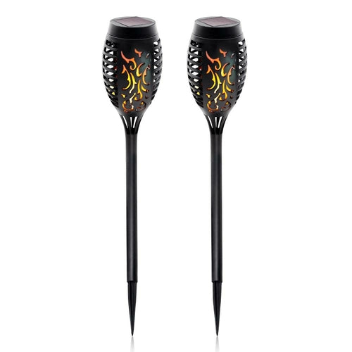 Load image into Gallery viewer, 2 Pcs Solar Lights Outdoor Solar 12 Led Torch Flickering Flame Lights
