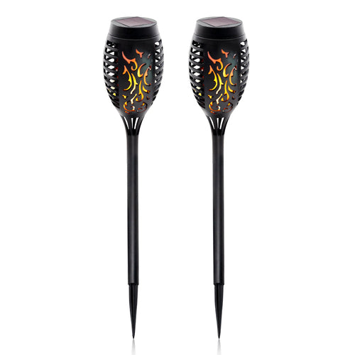 Load image into Gallery viewer, 2 Pcs Solar Lights Outdoor Solar 12 Led Torch Flickering Flame Lights
