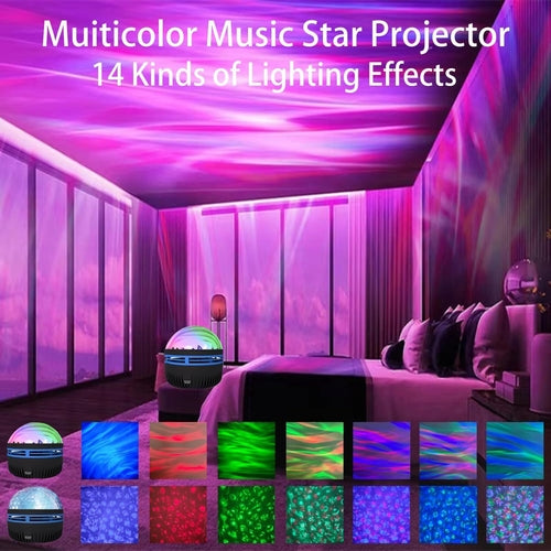 LED Star Galaxy Projector Lamp Spotlight Colorful Rotating Magic Ball